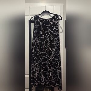 Anne Klein Black and White A-Line Dress